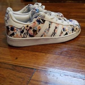 Girls Size 13 Multi-colored Adidas Sneakers